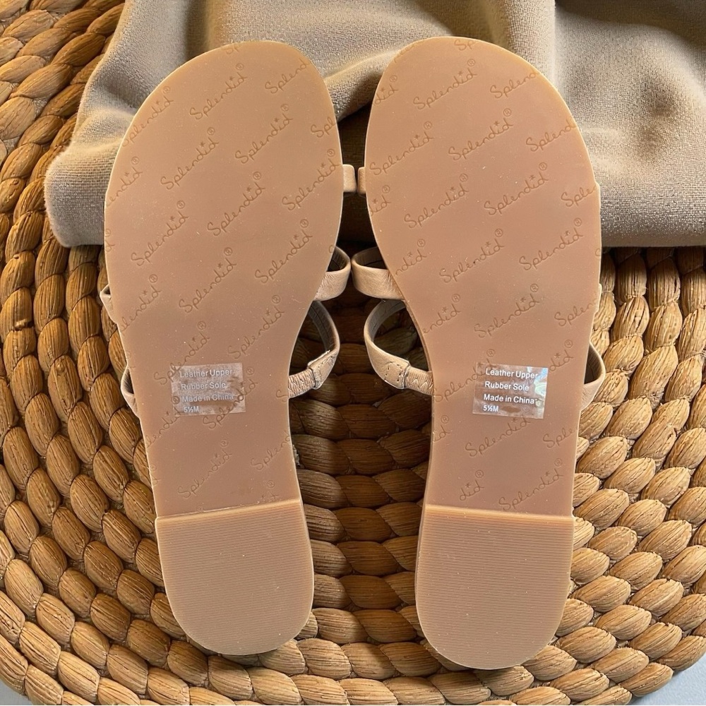 NWOT Splendid Sandals “Meaghan” Light Brown Strappy Sandals size 5.5 - Picture 2 of 2